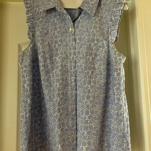 Lily Pulitzer button up top, size 10